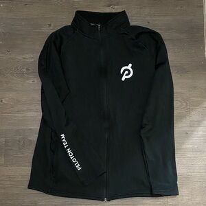 Peloton Black Zip-Up Jacket with Logo